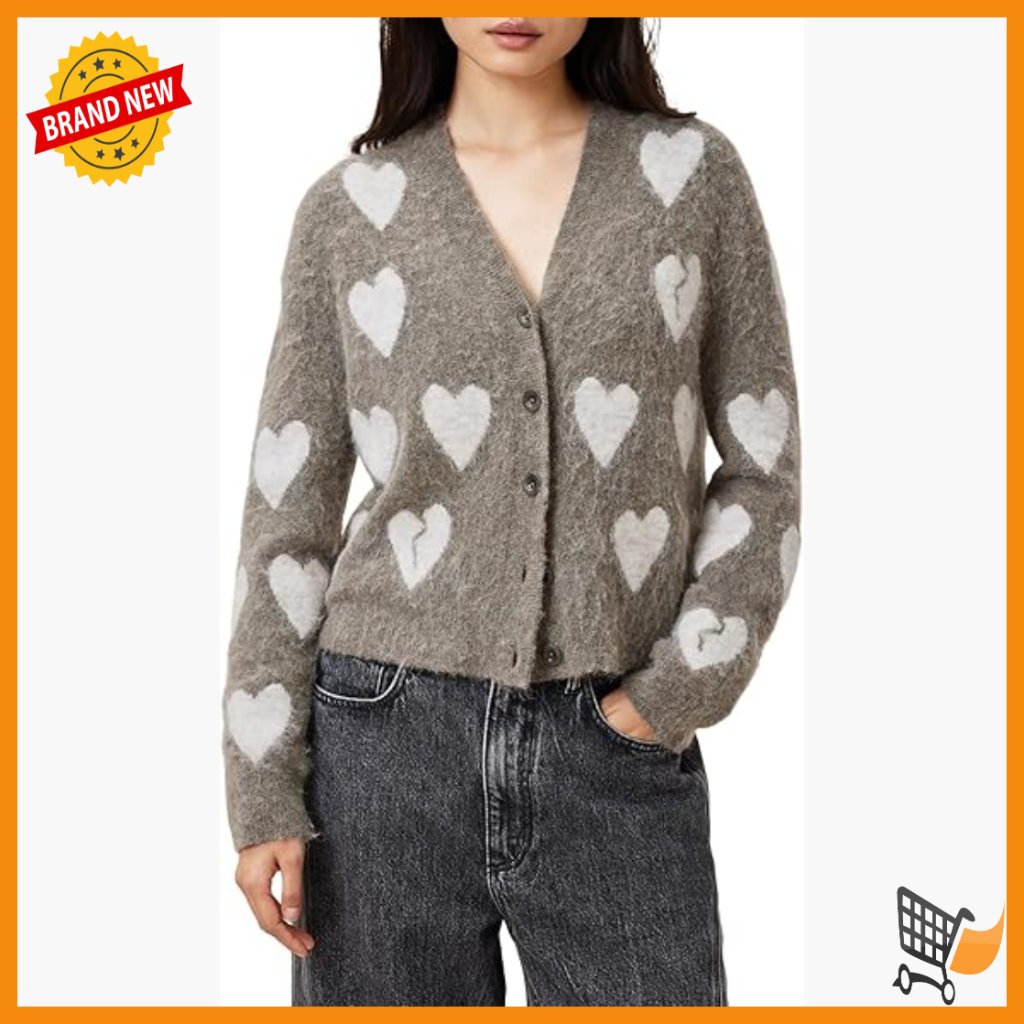V-Neck Long Sleeve Cardigan, Alpaca Wool Blend, Dry Clean Only